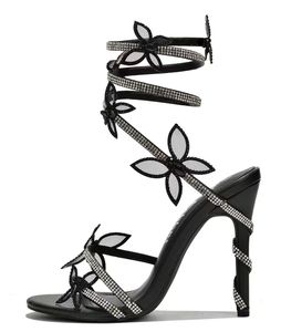 Escarpins pour femmes de style européen et américain, style coréen, printemps-été, talon fin RC de 10 cm, cuir verni, boucle - Product Image 6