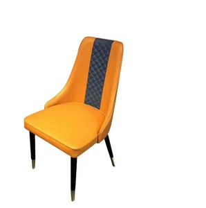 Luxury Classic Design Colorful Hotel Restaurant High Back <b>Dinning</b> PU Leather Dining <b>Chairs</b> - Product Image 3