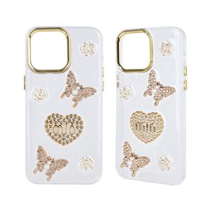 Étui de protection entièrement transparent en époxy pour téléphone avec accessoires et cadre d'objectif électro-plaqué, étui promotionnel - Product Image 2