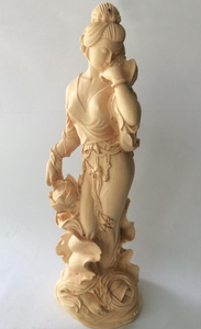 Escultura de <span class=keywords><strong>Buda</strong></span> Tradicional Hecha a Mano en <span class=keywords><strong>Madera</strong></span>, Adorno de <span class=keywords><strong>Madera</strong></span> Sólida Grabado Personalizado para Culto en el Hogar - Product Image 6