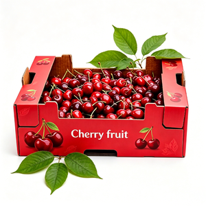 Boîtes en carton ondulé personnalisées imprimées numériquement, recyclables, 1 kg, pour cerises et <span class=keywords><strong>tomates</strong></span> cerises – Vente en gros - Product Image 3