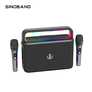 Sinoband Nuts 120W Enceinte portable karaoké <span class=keywords><strong>Bluetooth</strong></span> avec basses profondes stéréo sans fil avec microphones IPX5 RGB - Product Image 1