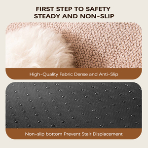 Escalera de escalada ortopédica de lujo para perros y gatos, cama para mascotas, escaleras, cubierta de terciopelo extraíble, escalones de espuma viscoelástica lavables, certificación CE - Product Image 5