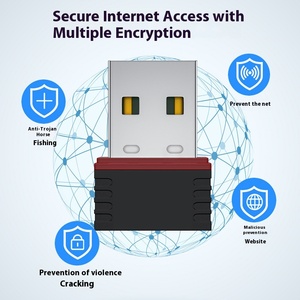 150Mbps USB Card mạng không dây bên ngoài hotspot thu tín hiệu USB Adapter không dây cho máy tính xách tay máy tính định tuyến wifi kho - Product Image 2