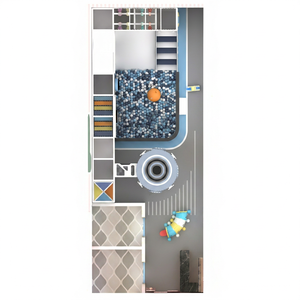 Premium Indoor Plastic <b>Play</b> <b>Center</b> Ball Pool Slide Climbing Wall Basketball Hoop for Kids Ages 5-10 Home Playground 100-500kg - Product Image 1