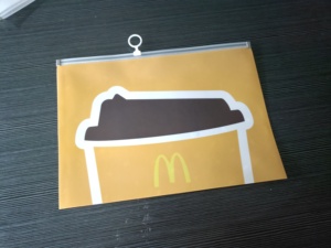 Cô gái A4 tập tin thư mục cho tài liệu Kawaii Dễ thương đồ dùng học tập PP lưu trữ dây kéo túi - Product Image 3