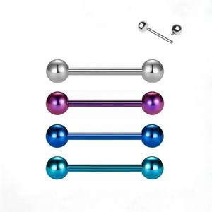 Vente en gros, fabrication sur mesure, <span class=keywords><strong>piercing</strong></span> en titane F136, helix, langue, clou, couleur modifiée, clou d'oreille, pont d'oreille, <span class=keywords><strong>bijoux</strong></span> de <span class=keywords><strong>piercing</strong></span> - Product Image 3