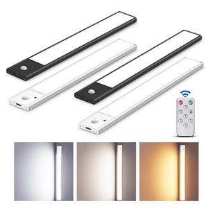 Iluminación Interior Ultrafina, 3 Colores Atenuables, Recargable por USB 5v, Magnética, Luz LED con Sensor de Movimiento para Armario de Cocina, Armario, Guardarropa - Product Image 1