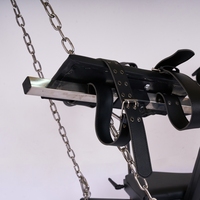 Chaise à bascule en cuir pour écartement des jambes, menottes et entraves de cheville, bondage SM pour couples, jouet sexuel pour adultes, vente en gros directe usine
