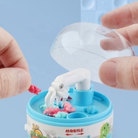 Jouet dinosaure 4 couleurs mélangées, petit jouet en capsule portable, machine à attraper des dinosaures, mini jouets surprise avec boîte d'affichage