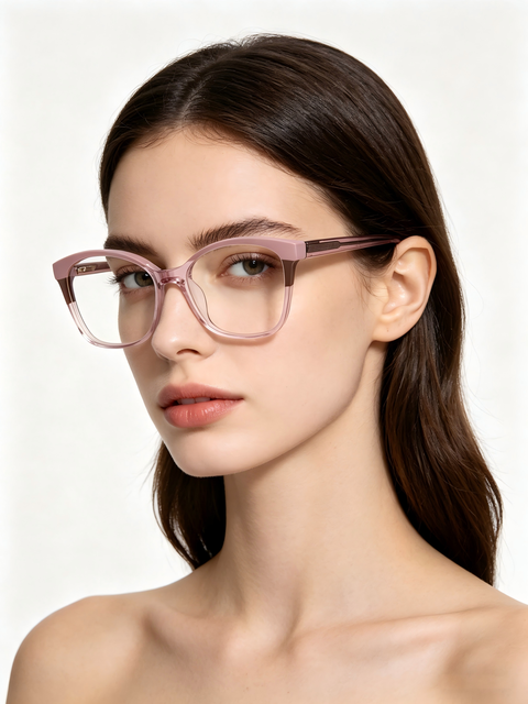 UAN UAI New High-Quality Women's Acetate Optical Frames Laminated Acetate Stylish Cat-Eye Frames  2026 new