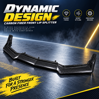 Lame de pare-chocs avant style CS avec canards pour Corvette C8, séparateurs d'angle avant, ailerons, accessoires de kit carrosserie, pièces automobiles