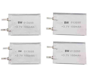 Bw 3.7V 100mAh 013050 lithium có thể sạc lại Polymer ion di động pin Pouch LiPo pin thẻ Pin - Product Image 1