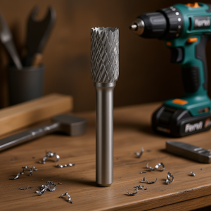 Cutter rotatif à découpe diamantée Fervi, pointe conique de 6 mm pour le meulage du métal, du bois et du plastique - Product Image 3