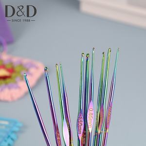 Kit d'aiguilles à <span class=keywords><strong>crochet</strong></span> en titane arc-en-ciel pour le tricot manuel DIY, marqueurs de mailles, accessoires pour aiguilles à fil, pour la confection d'Amigurumi, de chapeaux et de chaussettes - Product Image 2