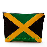 Sac à cosmétiques avec drapeau de la Guyane pour femmes, joli sac de maquillage pour sac à main, sac de voyage pour articles de toilette, sac de rangement pour maquillage