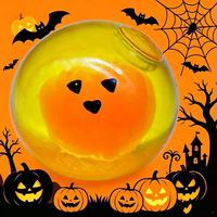 Jouet Squishy Rond en Forme de Glaçon pour Halloween, Rempli de Maltose TPR, Anti-Stress, à Presser, Boîte Mystère, Cadeau