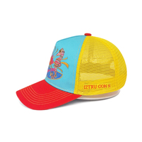Gorra Trucker de Malla con Logotipo 3D Bordado Plano Personalizado, Ajustable, de Secado Rápido y Transpirable para Pesca, Venta al Por Mayor