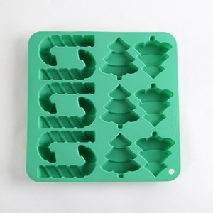 Christmas Tree Cookie Mold <b>Silicone</b> Bakeware 4Pcs Oven Safe Dishwasher Safe Microwave Safe Eco-Friendly Holiday Baking <b>Tools</b> - Product Image 3