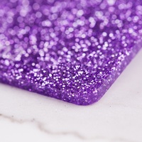 Feuille acrylique colorée pailletée de 3mm pour découpe laser Feuille de plastique Pmma
