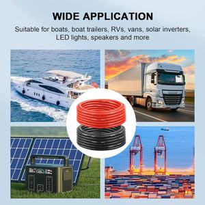 Rojo Negro Suave <span class=keywords><strong>2</strong></span> 3 4 6 8 10 12 14 16 18 20 22 24 26 28 AWG Cable de Silicona Cable Eléctrico - Product Image 6