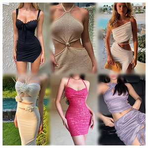 Bán Buôn Bulks Thương Hiệu Phụ Nữ Mới S Dresses Chất Lượng Cao Ngẫu Nhiên Sản Phẩm Giao Hàng Phụ Nữ Ăn Mặc, Trang Phục Cổ Phiếu Phụ Nữ Của Dresses Mùa Hè - Product Image 4