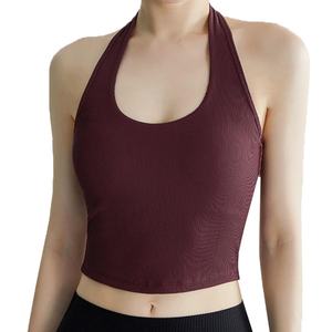 Custom All-In-One <b>Women's</b> Lightweight High Support Yoga Sports Tank <b>Top</b> Breathable Quick-Dry Sweat-Wicking V-neck Tank <b>Top</b> - Product Image 3