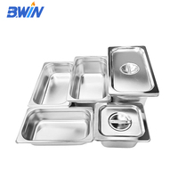1/4 Grote Volume Vierkante Roestvrijstalen Gn Pannen Verschillende Maten Buffet Stoomtafel Pan Voor Restaurant Gebruik Hotel Food Gn Supply
