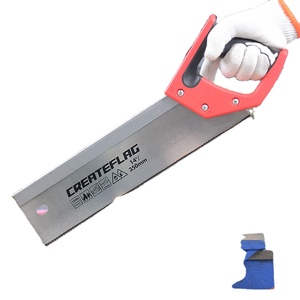 Createflag Juego de caja de ingletes DIY <span class=keywords><strong>con</strong></span> sierra de mano para corte de madera de jardín, personalizable, de acero de alto carbono - Product Image 2