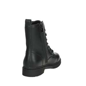 Bottines à lacets en cuir noir pour filles Gaelle Paris, bottines tendance - Product Image 3