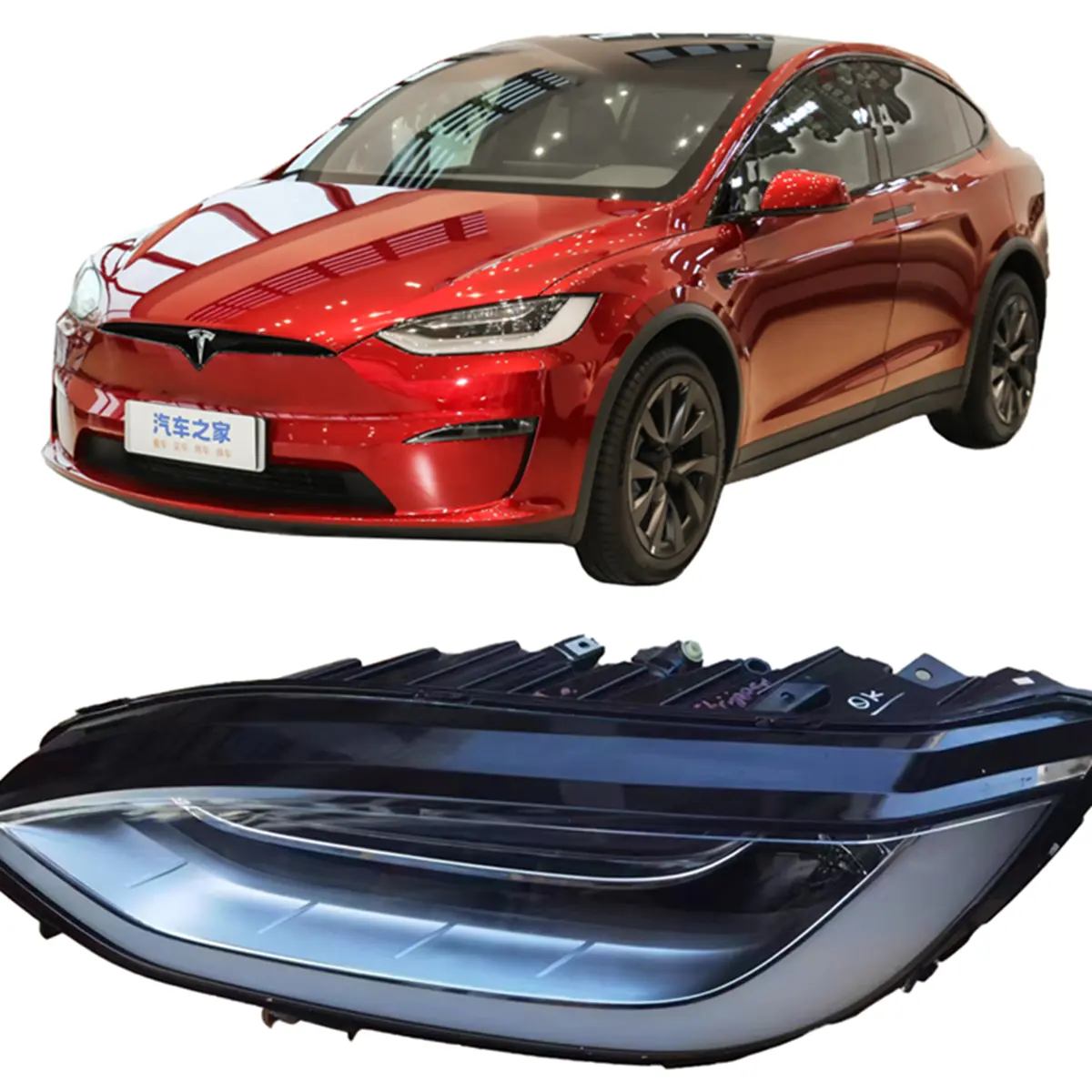 Koplamp Voor Links Rechts Koplamp Auto Koplamp Voor Tesla Model X 1034318-00-f 1034319-00-f 103431800f 103431900f