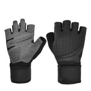 Guantes Deportivos Bao Dun, Medios Dedos, para Levantamiento de Pesas, Anticallos, con Soporte para Muñeca, para Hombre, Deportes al Aire Libre, Negros, Poliéster, Tallas MLXL - Product Image 3