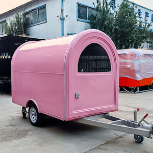 รถขายอาหารริมถนนรถเทรลเลอร์ขายอาหารจานด่วนรถลากอาหารจานด่วนกลางแจ้งมีอุปกรณ์ครบครัน - Product Image 1