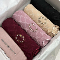 Voile Hijab en Jersey Modal Coton Extensible de Haute Qualité pour Femme, Foulard Musulman Personnalisé, Vente en Gros aux Pays-Bas