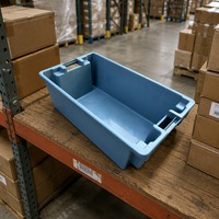 Caisse en plastique pliable recyclable TK600, boîte de manutention solide conçue pour le stockage logistique, empilable en PP