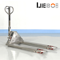 Carretilla elevadora manual LIEBO Jack Trans Pallet Trolley 2Ton Transpaleta manual de acero inoxidable