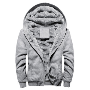 Cappotto da <span class=keywords><strong>uomo</strong></span> diretto in fabbrica autunno inverno stile sportivo coreano in pile foderato uniforme da Baseball maglione con cappuccio imbottito solido sciolto - Product Image 5