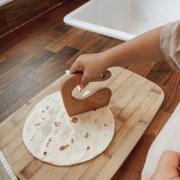 Montessori Mini Regenboogkleurig Houten Kindermesje Fruit Snijden Salade Speelgoed voor 2-13 Jaar
