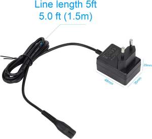 อะแดปเตอร์แปลงไฟ AC แบบปลั๊ก EU 4.3v 70mA 0.07A สำหรับเครื่องโกนหนวดไฟฟ้า <span class=keywords><strong>Philips</strong></span> พร้อมระบบป้องกัน OTP และสายชาร์จแบตเตอรี่แบบ DC - Product Image 5