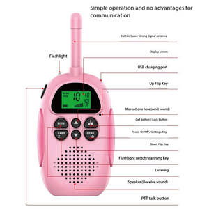 R2509-832手持迷你DJ100对讲机3千米清晰对讲模拟跨境亲子互动教育玩具 - Product Image 5