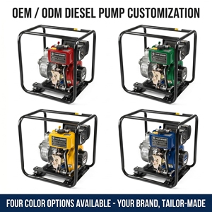 Pompe à eau diesel robuste de 2 pouces 173F 247cc 6HP, hauteur de refoulement 32m, débit élevé 39m³/h pour la construction et l'<span class=keywords><strong>irrigation</strong></span> - Product Image 5