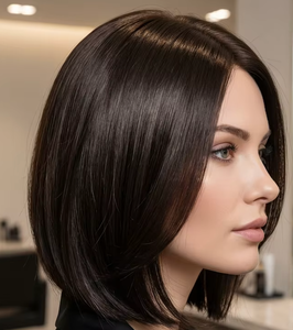 Chapeau en <span class=keywords><strong>cheveux</strong></span> humains européens de qualité supérieure avec certification casher, noir naturel, pour femmes juives - Product Image 4