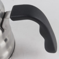 Bouilloire à café en acier inoxydable de qualité supérieure, design moderne, bouilloire à eau en métal de 1 L pour la préparation du thé et du café