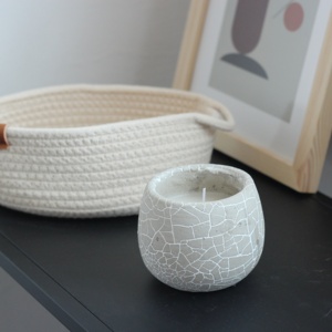 Hiện đại chất lượng cao vòng hình dạng xi măng nến rỗng <span class=keywords><strong>container</strong></span> cho trang trí nội thất - Product Image 2