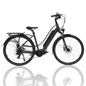Bisek รถจักรยานไฟฟ้าสำหรับผู้หญิง,ขนาด28นิ้ว36V 250W Bafang จักรยานไฟฟ้าขับกลางไร้แปรงถ่าน