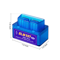 Mini Escáner OBD2 Bluetooth ELM327 V2.1, Compatible con Wifi ELM 327 V1.5 en Android IOS, Herramienta de Diagnóstico para Automóviles, Lector de Códigos OBD II
