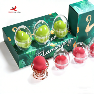 Lot de 3 éponges de maquillage sans latex pour les tendances beauté, vente en gros, avec support, GZ RTS, commande mixte en vrac YOUXIN - Product Image 2