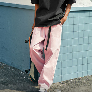 กางเกงวิ่งสีพื้นเรียบง่าย สไตล์ลำลอง สำหรับออกกำลังกาย วิ่งจ๊อกกิ้ง ผู้ชาย ผ้าสแปนเด็กซ์ ยืดหยุ่น ปรับแต่งได้ กางเกงวอร์ม กางเกงกีฬา ทันสมัย - Product Image 2