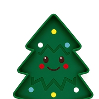 Ensemble d'alimentation pour bébé en silicone vert, comprenant assiette, bavoir, tasse à paille, bol, cuillère, fourchette et distributeur de nourriture, motif sapin de Noël, pour repas d'enfants