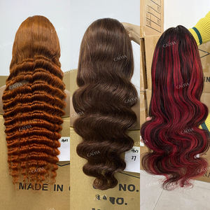 Parrucca marrone full lace con onda oceanica, in vero capello umano Remy peruviano, pre-strappata, senza colla, con onda morbida per donna - Product Image 4